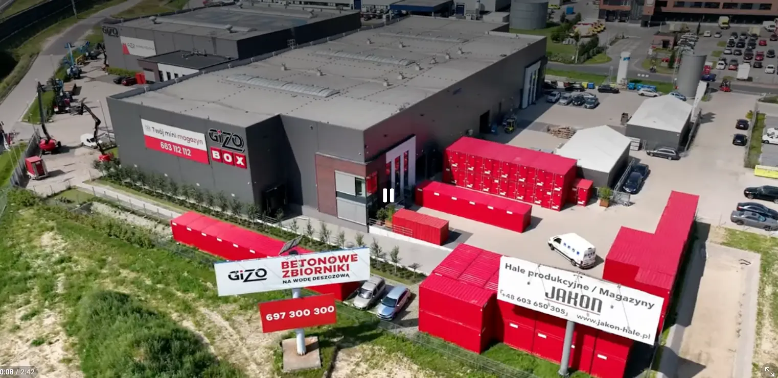 Obiekt GizoBOX z lotu ptaka